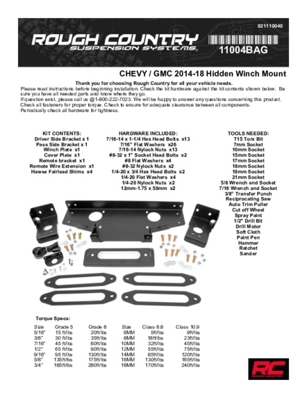 Installation Manual